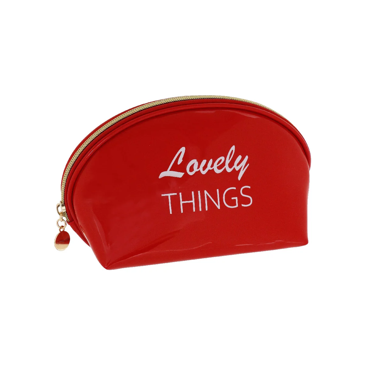 Trousse da Donna rossa con scritta LOVELY THINGS Camomilla Milano
