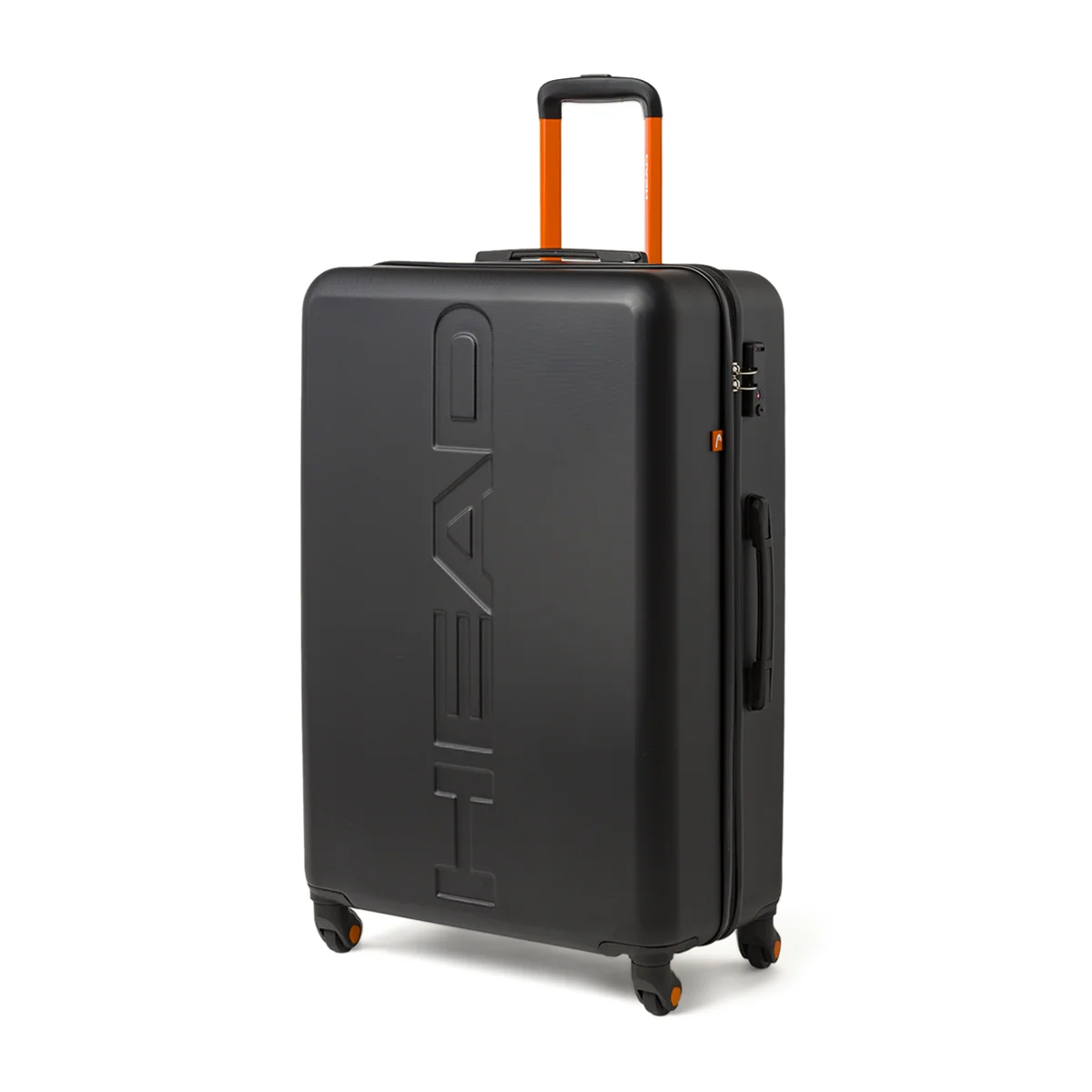 Valigia Grande rigida Unisex Nera in ABS con 4 ruote Head