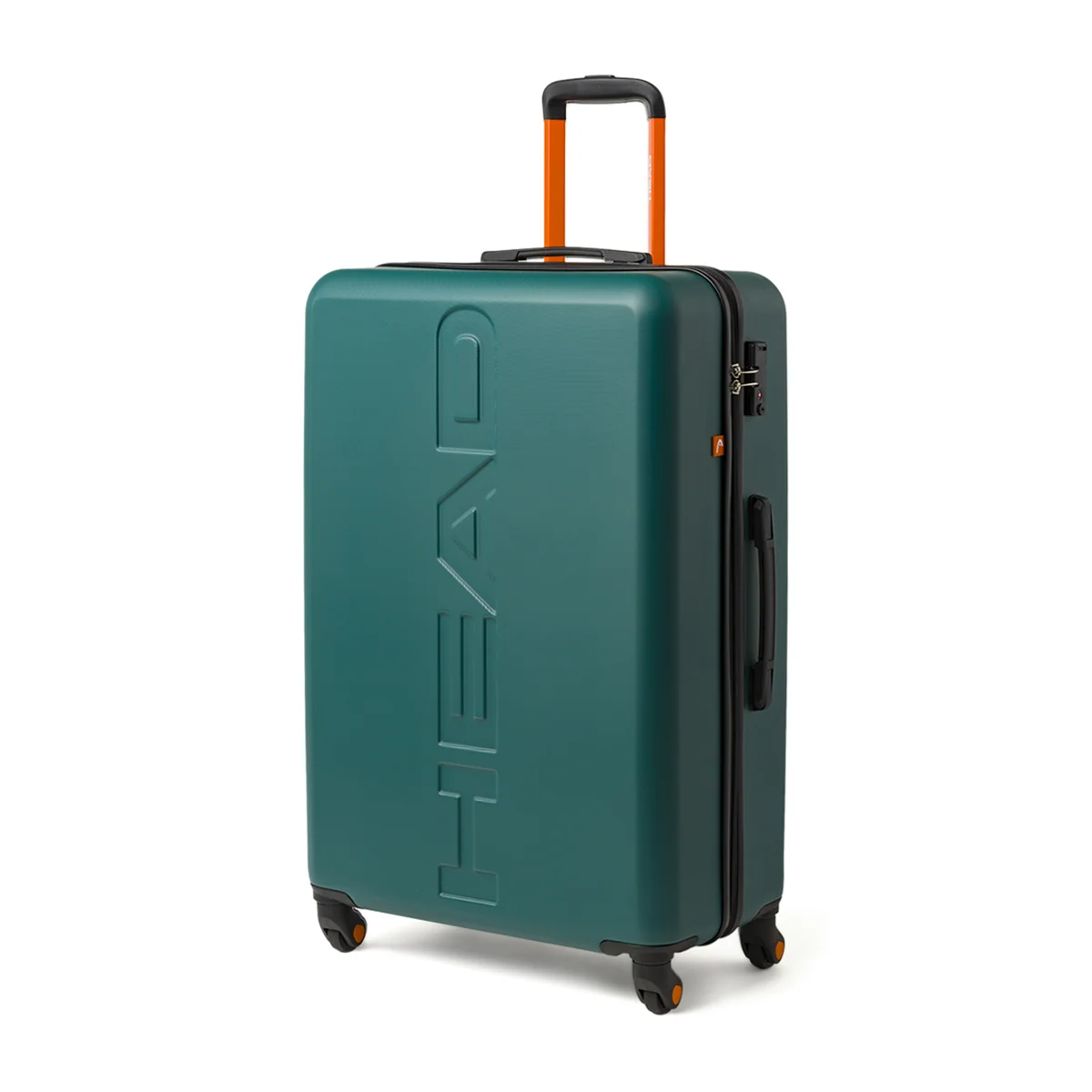 Valigia Grande rigida verde Unisex con 4 ruote Head