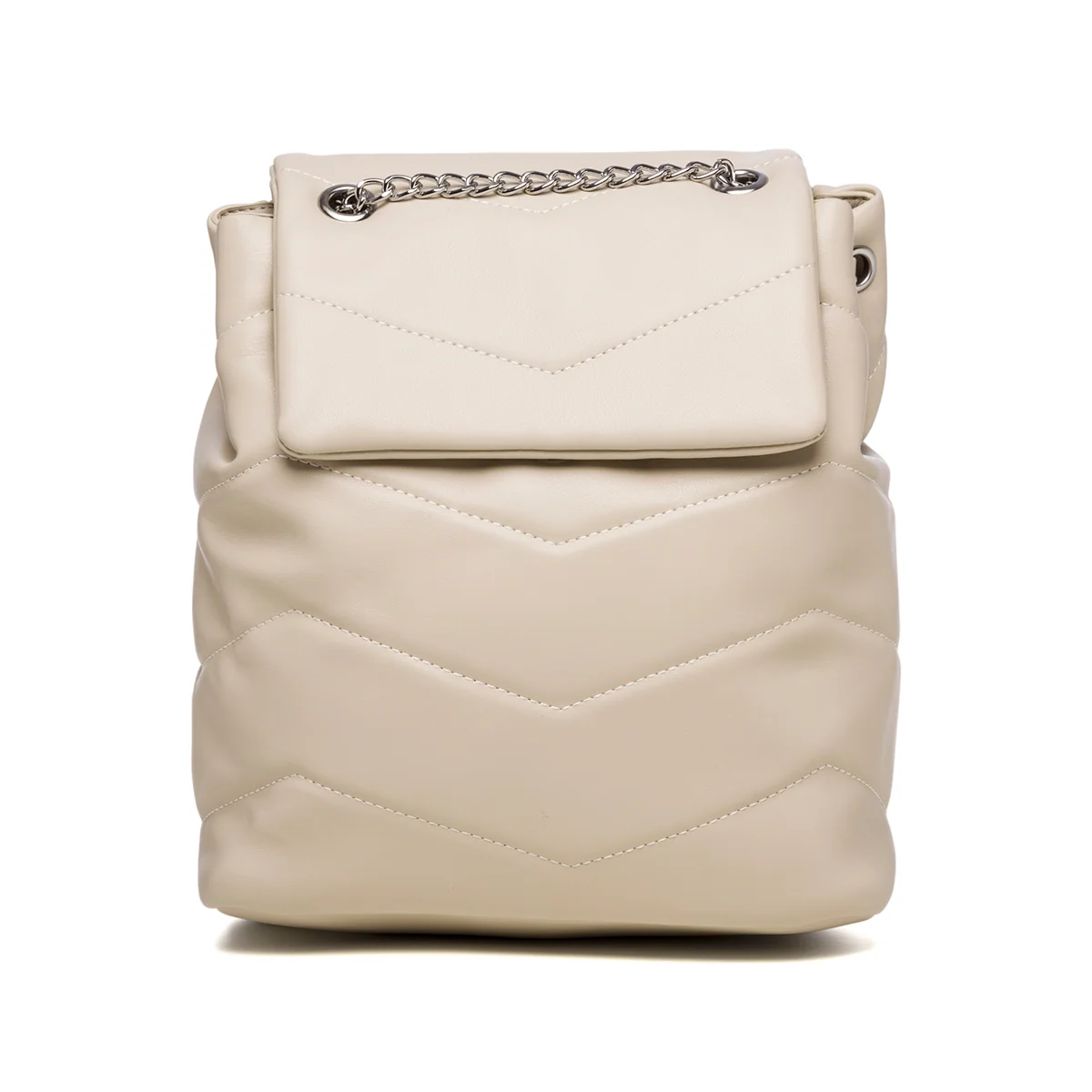 Zaino beige trapuntato Lora Ferres
