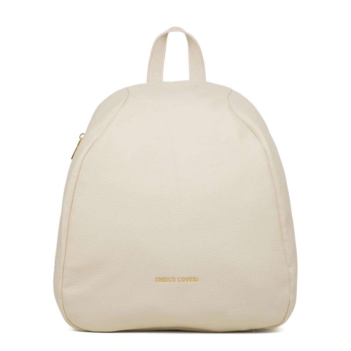 Zaino bianco off-white da Donna con dettagli dorati Enrico Coveri