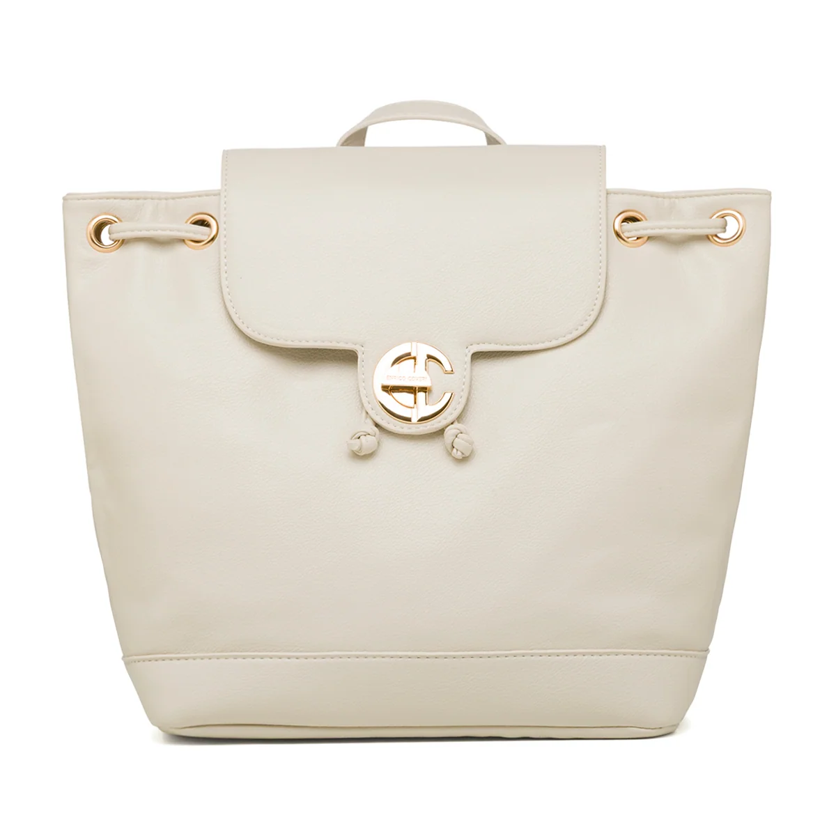 Zaino bianco off-white da Donna con logo Enrico Coveri