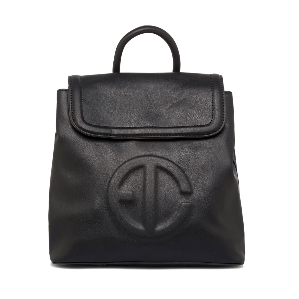 Zaino da donna nero con logo Enrico Coveri