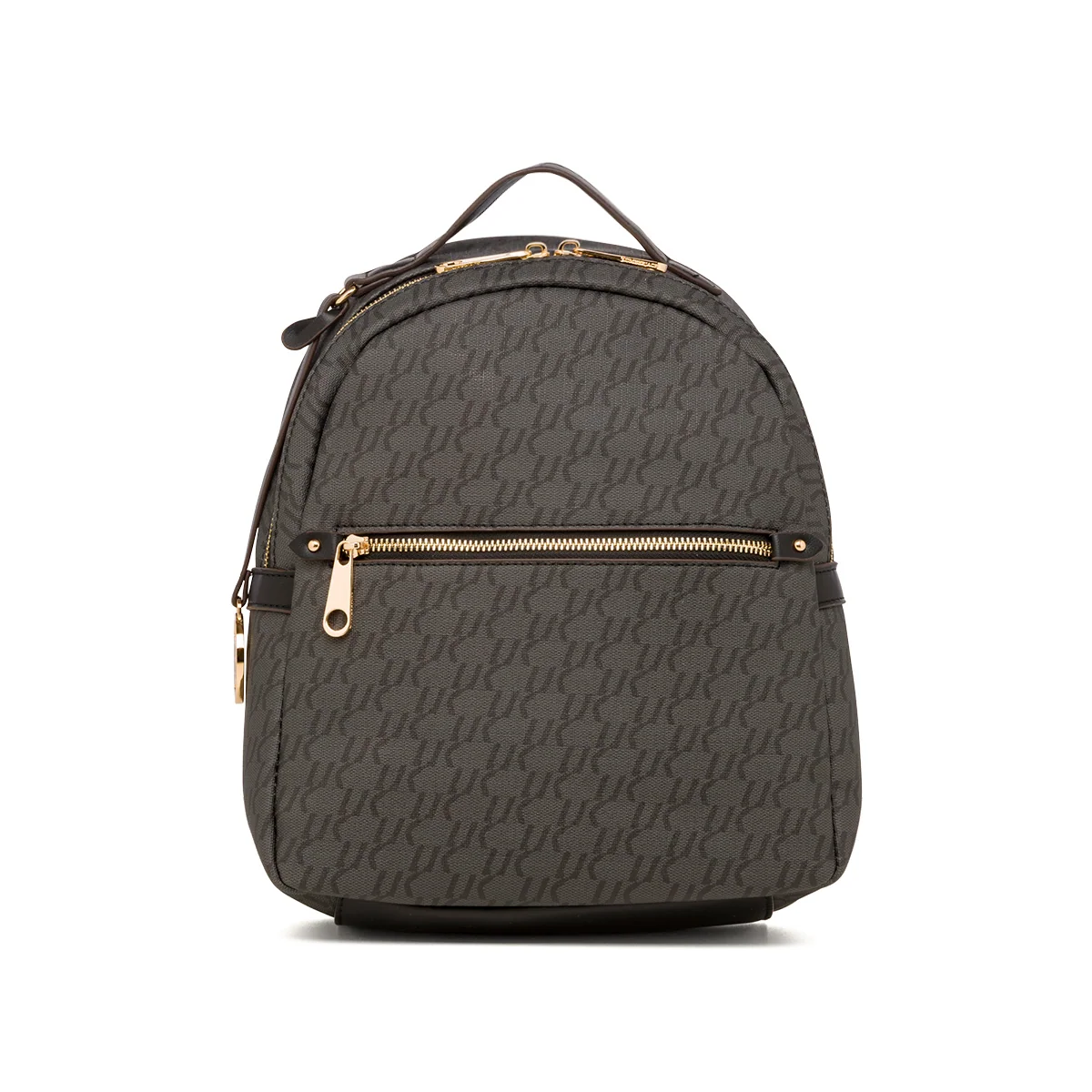 Zaino da donna nero e grigio con logo pendente dorato Lumberjack