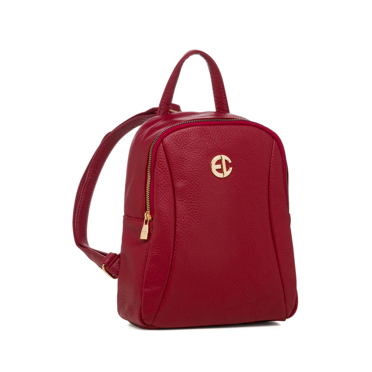 Zaino da donna rosso con logo Enrico Coveri