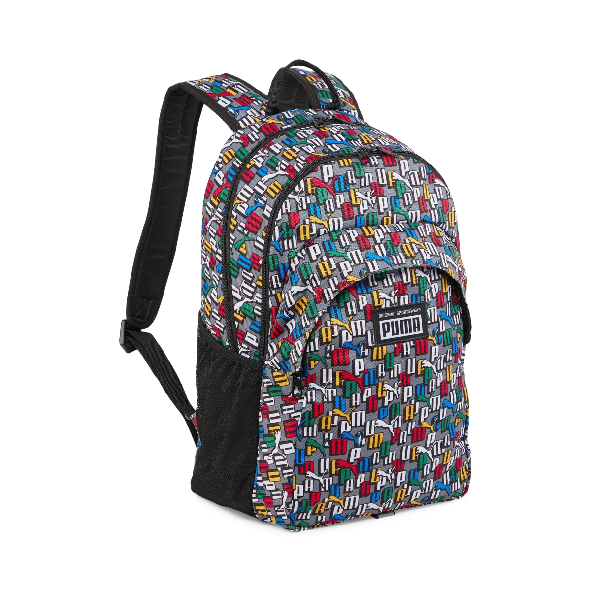 Zaino grigio decorazioni multicolore Puma Academy