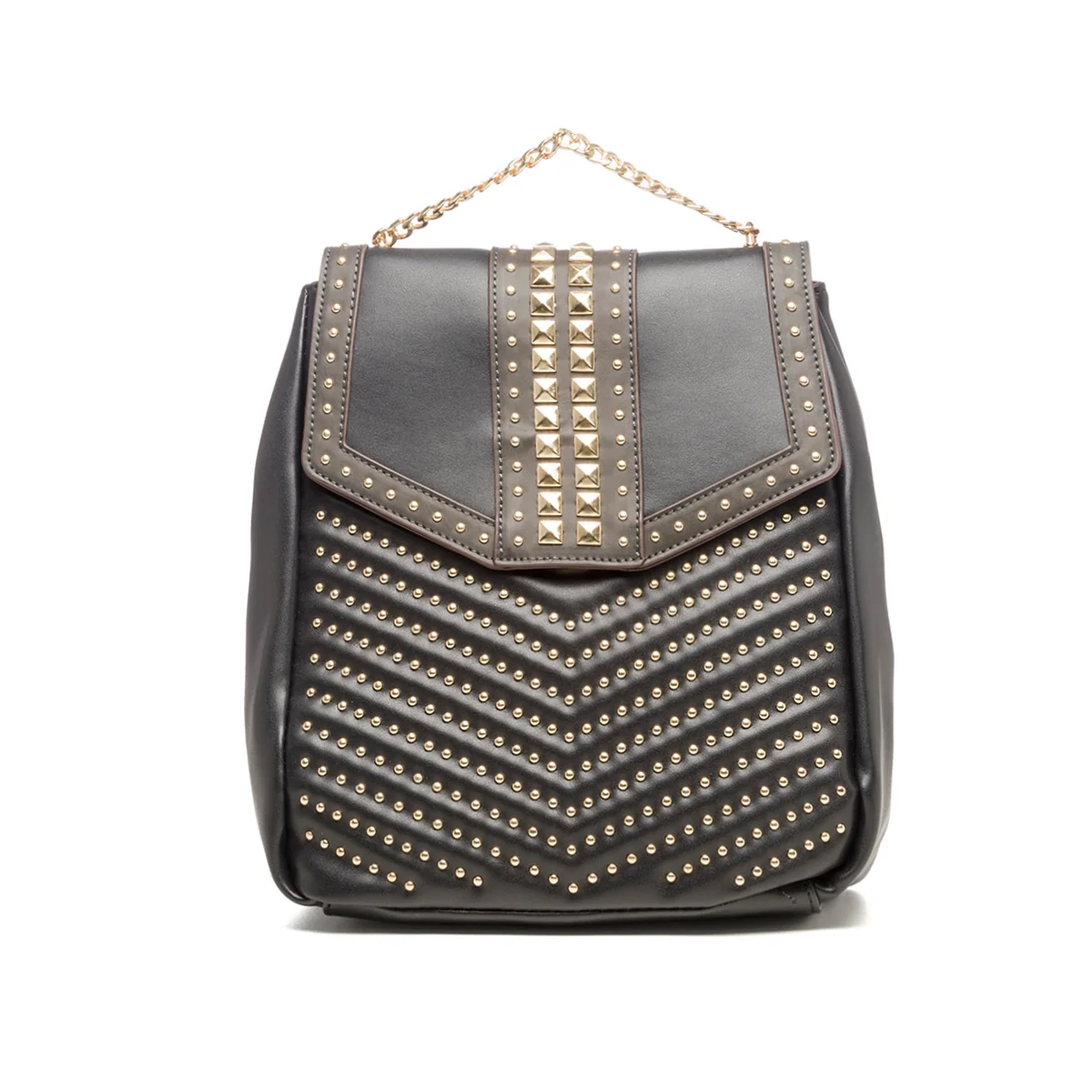 Zaino nero con borchie a piramide Carrera Jeans Emma