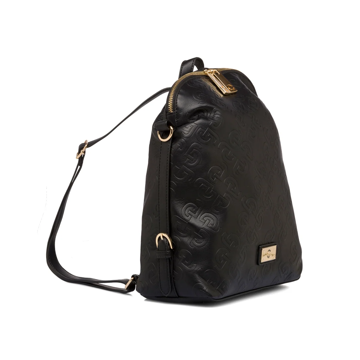 Zaino nero da donna con monogramma Carrera Jeans Ilary