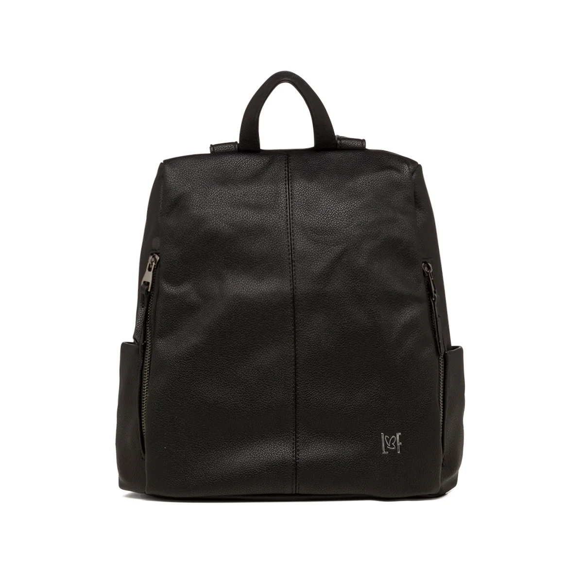 Zaino nero da donna con tripla zip Lora Ferres
