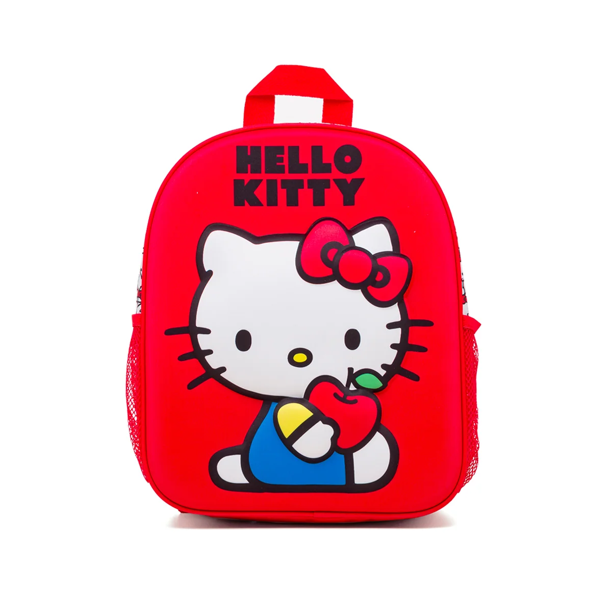Zaino piccolo da scuola rosso con dettaglio Hello Kitty