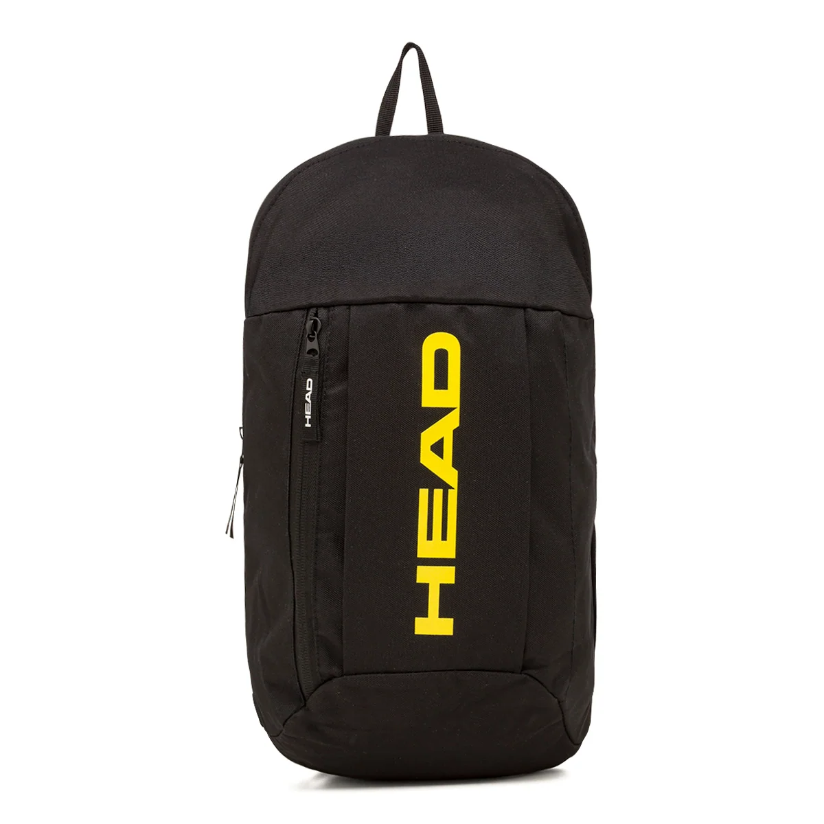 Zaino sportivo Unisex nero con tasca e logo giallo Head