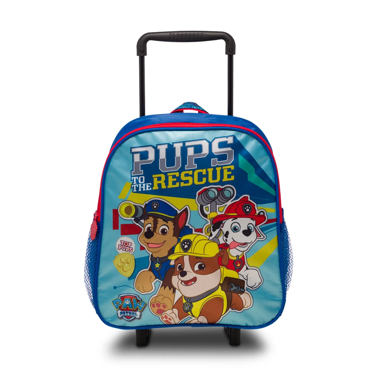 Zaino trolley da scuola blu con stampa Paw Patrol