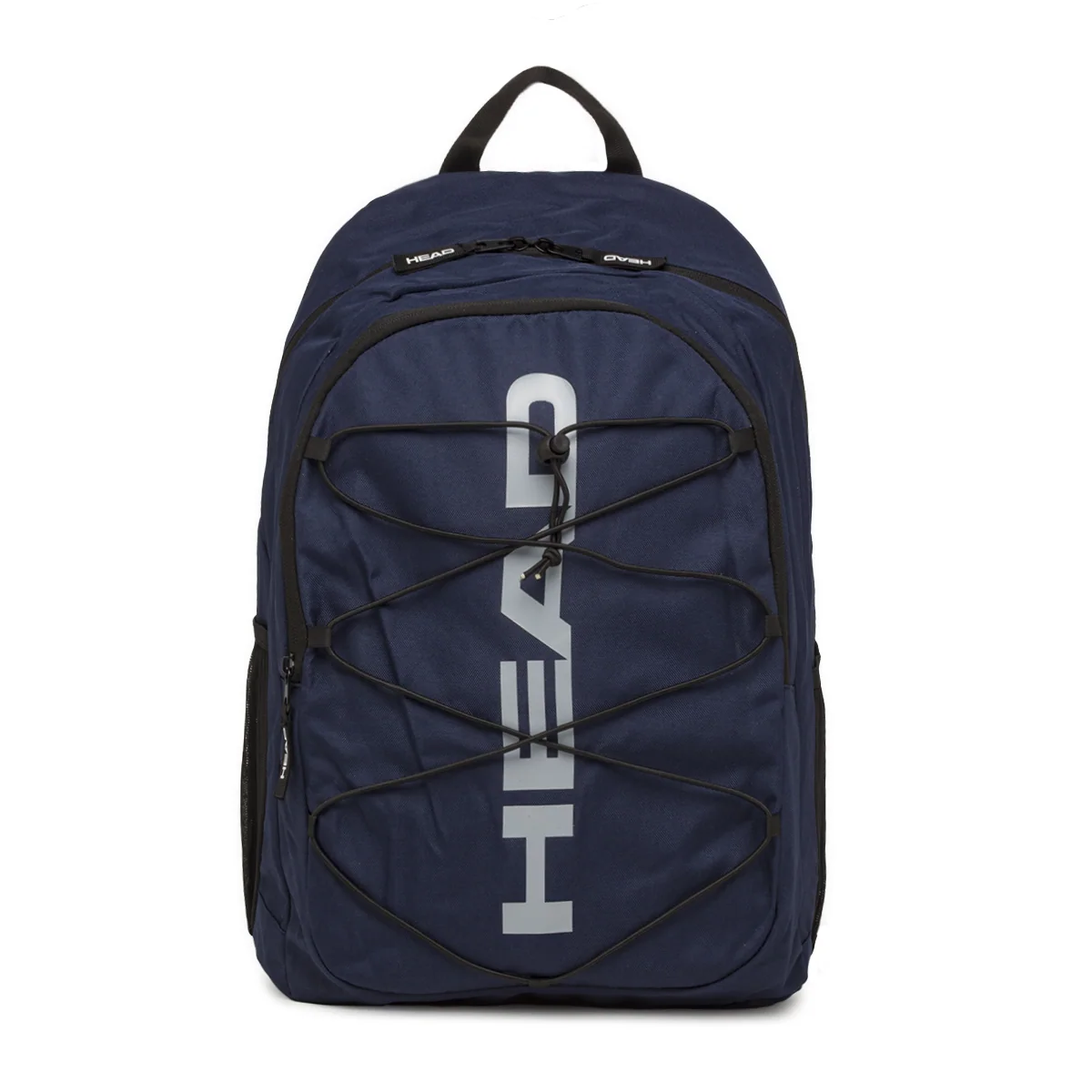 Zaino unisex blu Head con elastico frontale e logo grigio