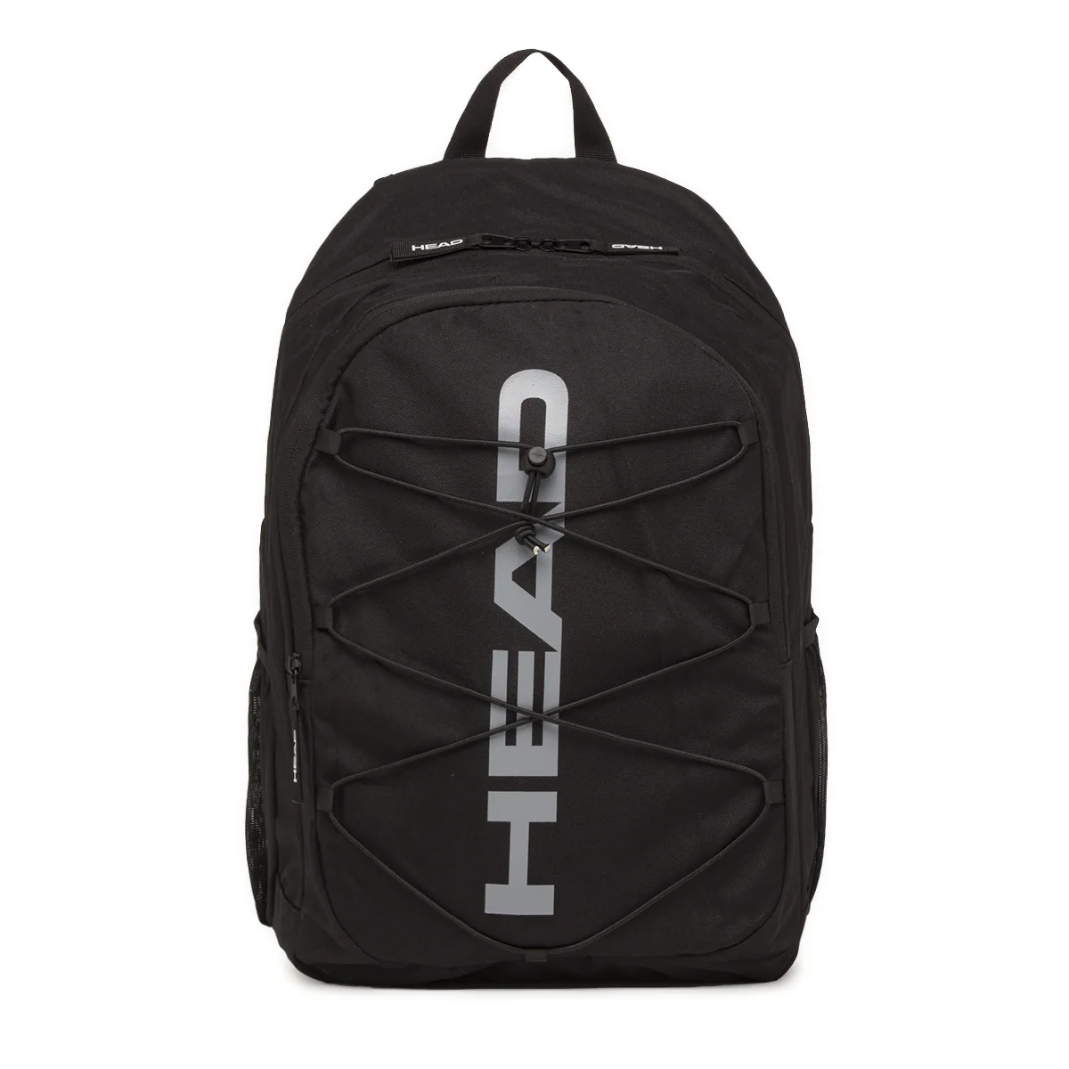 Zaino unisex nero Head con logo grigio e cordoncini elastici