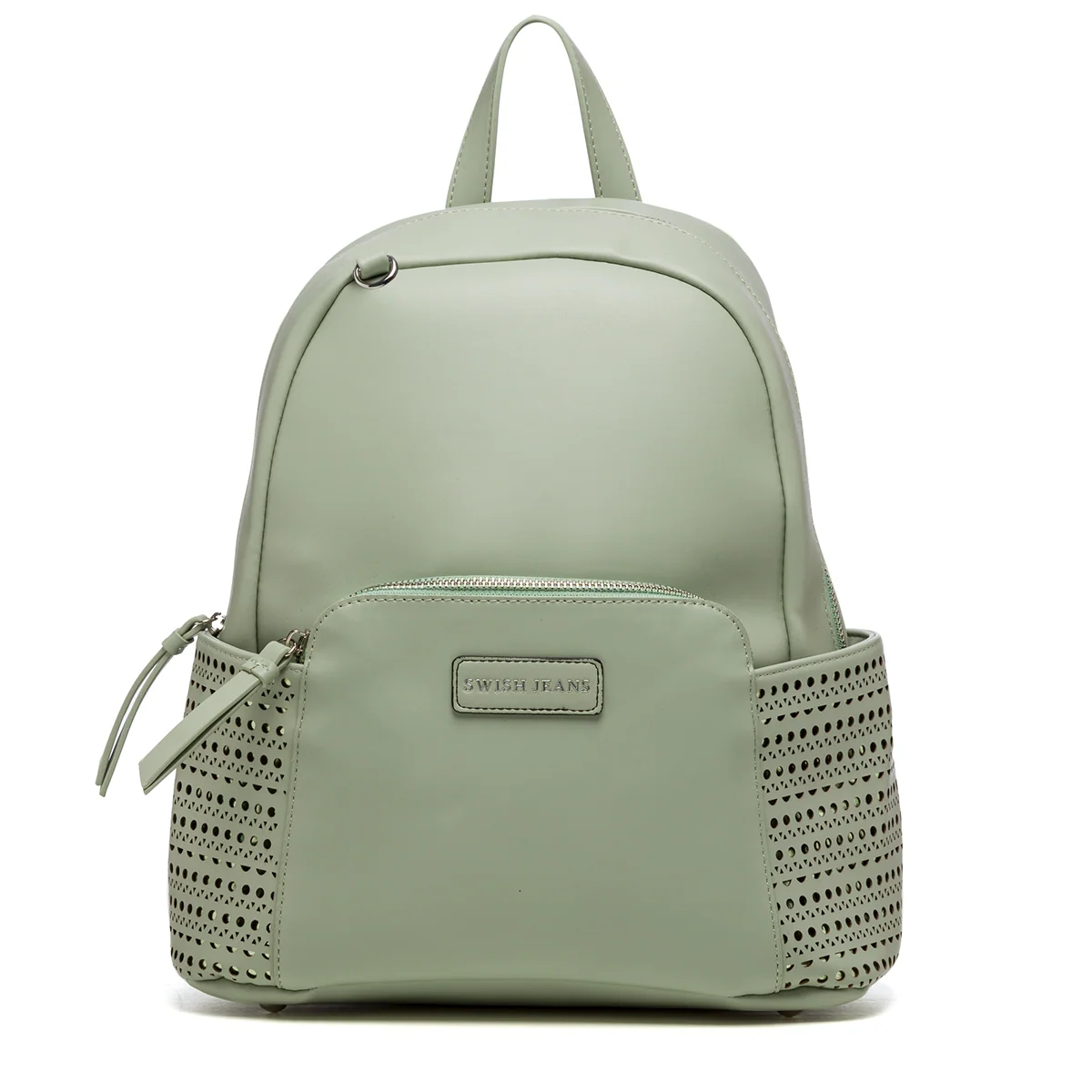 Zaino verde con dettagli traforati Swish Jeans