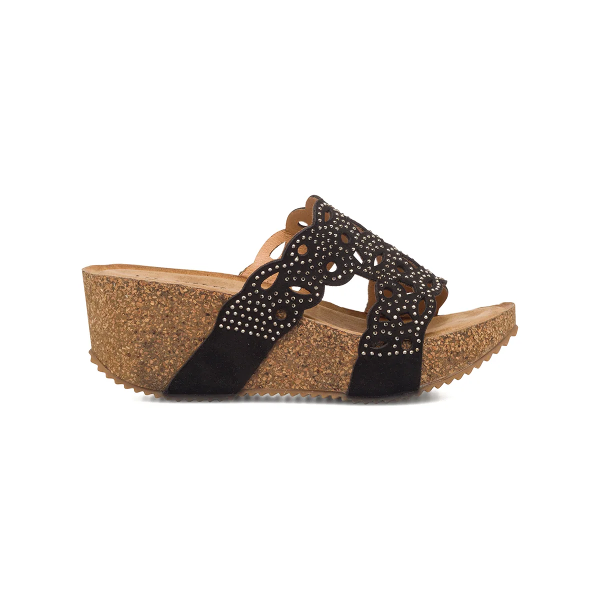 Zeppe nere da donna con strass Lora Ferres On The Beach
