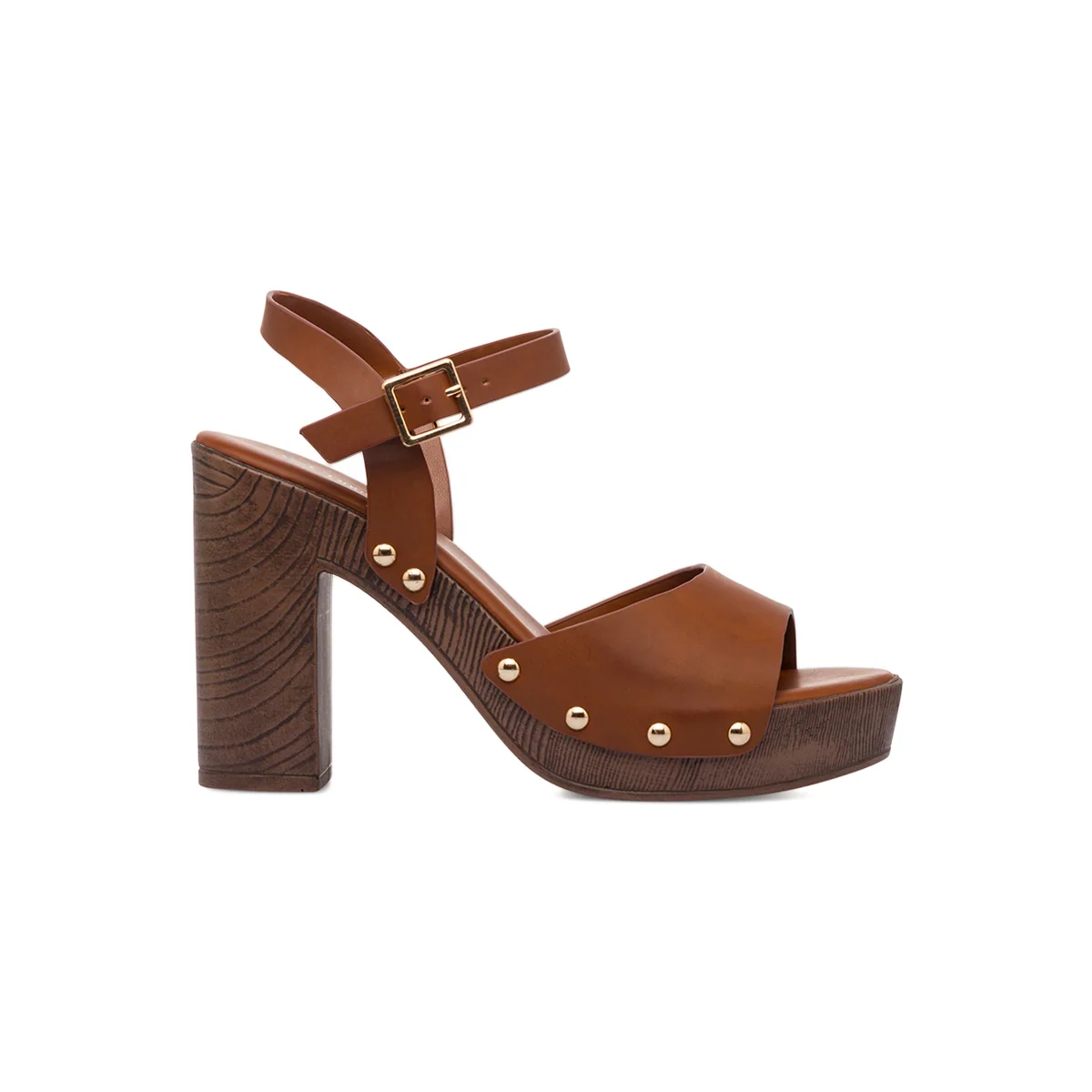 Zoccoli da Donna con Tacco Alto a Colonna 11 cm e Borchie Lora Ferres